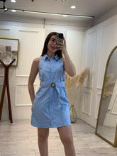 Cargar imagen en el visor de la galería, ARNELIA - vestido eyelet con cinto