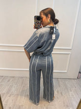 Cargar imagen en el visor de la galería, CENOBIA - Set blusa y pantalon platino