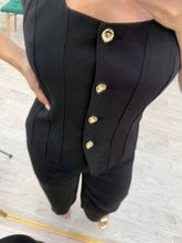 Cargar imagen en el visor de la galería, MANOLA - Set pantalón y blusa negro