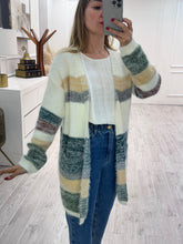 Cargar imagen en el visor de la galería, LUDWIKA - Cardigan franjas