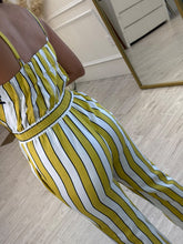 Cargar imagen en el visor de la galería, BRENDA - Palazzo rayas mostaza