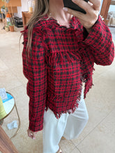 Cargar imagen en el visor de la galería, GRISELL - Blazer tweed rojo
