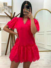 Cargar imagen en el visor de la galería, ALEJANDRA - Vestido corto rojo