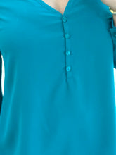 Cargar imagen en el visor de la galería, DANA - Blusa verde manga larga