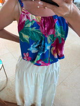 Cargar imagen en el visor de la galería, ROSENDA - Blusa azul rey estampada
