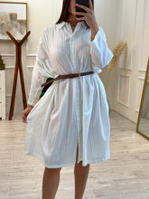 Cargar imagen en el visor de la galería, CORDELIA - Vestido midi blanco