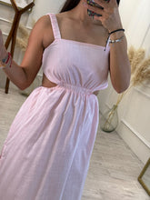 Cargar imagen en el visor de la galería, COLETTE - Vestido midi rosa tirantes