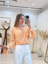 Cargar imagen en el visor de la galería, EVANIA - Body naranja ewstampado