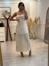 Cargar imagen en el visor de la galería, SHARON - Maxi vestido tirantes avena