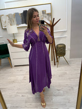 Cargar imagen en el visor de la galería, AZALEA - Maxi vestido morado