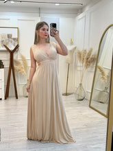 Cargar imagen en el visor de la galería, EMMA - Maxi vestido beige