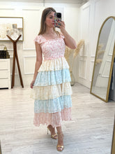 Cargar imagen en el visor de la galería, MALENA - Maxi vestido estampado multicolor