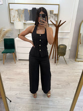 Cargar imagen en el visor de la galería, MANOLA - Set pantalón y blusa negro