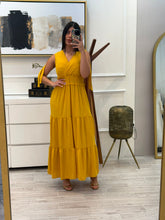 Cargar imagen en el visor de la galería, MAYA - Maxi vestido mostaza