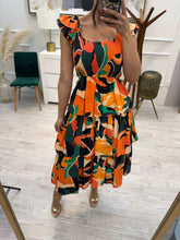 Cargar imagen en el visor de la galería, LEANDRA - Maxi vestido estampado