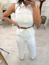 Cargar imagen en el visor de la galería, HOLANDA - Set pantalón y chaleco blanco