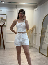 Cargar imagen en el visor de la galería, PALMER - Set blusa y short blanco
