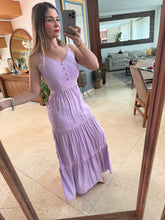 Cargar imagen en el visor de la galería, WINTER - Maxi vestido lila