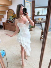 Cargar imagen en el visor de la galería, SACILE - Maxi vestido blanco tirantes
