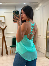Cargar imagen en el visor de la galería, COCO - Blusa turquesa tirantes