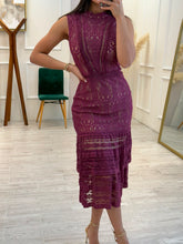 Cargar imagen en el visor de la galería, AUSTEN - Maxi vestido vino