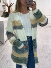 Cargar imagen en el visor de la galería, LUDWIKA - Cardigan franjas