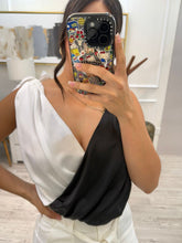 Cargar imagen en el visor de la galería, LOURDES - Pantiblusa blanco y negro