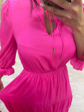 Cargar imagen en el visor de la galería, CAROLINE - Maxi vestido fucsia