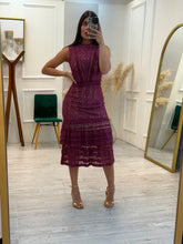 Cargar imagen en el visor de la galería, AUSTEN - Maxi vestido vino