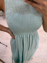 Cargar imagen en el visor de la galería, SIENA - Maxi vestido azul sin mangas