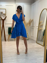 Cargar imagen en el visor de la galería, COLETTE - Vestido corto azul rey