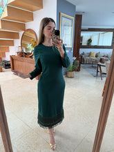 Cargar imagen en el visor de la galería, BERTA - Maxi vestido verde botella