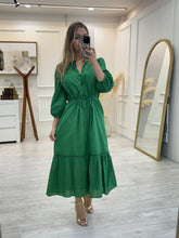 Cargar imagen en el visor de la galería, BALBINA - Maxi vestido verde