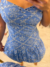 Cargar imagen en el visor de la galería, RAPHAELA - Vestido corto azul