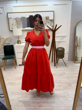 Cargar imagen en el visor de la galería, IRMIN - Maxi vestido rojo