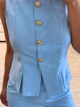 Cargar imagen en el visor de la galería, BRISTOL - Set blusa y pantalón azul claro