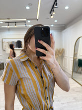 Cargar imagen en el visor de la galería, RHEA - Palazzo naranja rayas