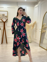 Cargar imagen en el visor de la galería, TERESA - Maxi vestido estampado floral