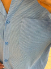 Cargar imagen en el visor de la galería, AMADINE - Camisa azul manga larga