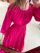 Cargar imagen en el visor de la galería, ROWENA - Maxi vestido magenta