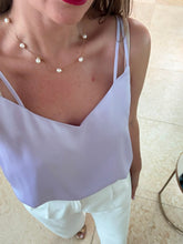 Cargar imagen en el visor de la galería, IZUMI - Blusa lila tirantes