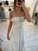 Cargar imagen en el visor de la galería, FARAH - Maxi vestido avena