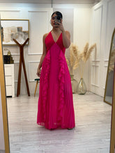 Cargar imagen en el visor de la galería, YARELY - Maxi vestido fucsia