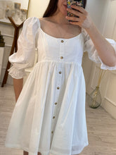 Cargar imagen en el visor de la galería, NILO - Vestido corto blanco