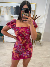 Cargar imagen en el visor de la galería, RILEY - Vestido violeta con apliques lentejuela