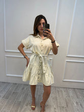 Cargar imagen en el visor de la galería, SERENITY - Vestido corto avena