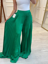 Cargar imagen en el visor de la galería, FANTINE - Pantalon plisado verde