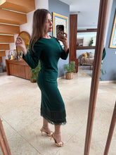 Cargar imagen en el visor de la galería, ANYA - Maxi vestido verde manga larga