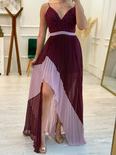 Cargar imagen en el visor de la galería, SOFIA - Maxi vestido vino