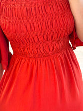 Cargar imagen en el visor de la galería, GALADRIEL - Maxi vestido naranja